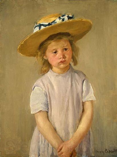 Mary Cassatt Child in a Straw Hat